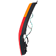 Driver Side Tail Light, with Bulb, Halogen, Amber, Clear and Red Lens, Japan Built
