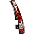Passenger Side Tail Light, With bulb(s), Halogen, Clear and Red Lens, CAPA CERTIFIED