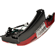 Passenger Side Tail Light, With bulb(s), Halogen, Clear and Red Lens, CAPA CERTIFIED