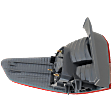 Passenger Side, Outer Tail Light, with Bulb, Halogen, Clear and Red Lens, Sedan