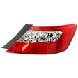 Passenger Side Tail Light, without Bulb, Halogen, Clear and Red Lens, Coupe