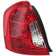 Driver Side Tail Light, with Bulb, Halogen, Clear and Red Lens, GLS Model, Sedan