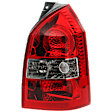 2005-2009 Hyundai Tucson - Passenger Side Tail Light, with Bulb, Halogen, Clear and Red Lens