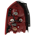 2005-2009 Hyundai Tucson - Passenger Side Tail Light, with Bulb, Halogen, Clear and Red Lens