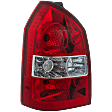 Driver Side Tail Light, with Bulb, Halogen, Clear and Red Lens