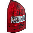 Driver Side Tail Light, with Bulb, Halogen, Clear and Red Lens