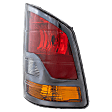 Driver Side Tail Light, without Bulb, Halogen, Amber, Clear and Red Lens, USA Built Vehicle