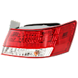 2007 Hyundai Sonata SE - Passenger Side, Outer Halogen Tail Light, With bulb(s), Mounts on Quarter Panel, OE Replacement