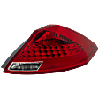 Passenger Side Tail Light, without Bulb, Halogen/LED Combo, Clear and Red Lens, Coupe
