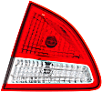 Passenger Side, Inner Tail Light, with Bulb, Halogen, Clear and Red Lens