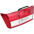 Passenger Side, Inner Tail Light, with Bulb, Halogen, Clear and Red Lens, Sedan, (Except Hybrid Model)