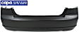 Rear Primed Bumper Cover, Sedan, CAPA Certified
