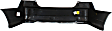 Rear Primed Bumper Cover, Sedan, Japan/USA Built Vehicles, CAPA Certified