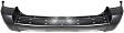 Rear Primed Bumper Cover, 6 Cyl., 2.7L Engine, With Dual Exhaust Holes, Without Parking Aid Sensor Holes