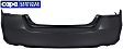 Rear Primed Bumper Cover, Sedan, CAPA Certified