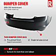 2008-2012 Honda Accord - Rear Primed Bumper Cover, 4 Cyl., 2.4L Engine, Sedan