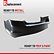 2008-2012 Honda Accord - Rear Primed Bumper Cover, 4 Cyl., 2.4L Engine, Sedan