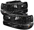 5064219 Driver and Passenger Side Halogen Headlight, Without bulb(s), Clear Lens, Black Interior, Xtune Series