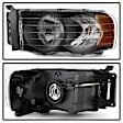 2004 Dodge Ram 1500 - Driver and Passenger Side Halogen Headlight, Without bulb(s), Clear Lens, Black Interior, Xtune Series