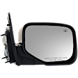2006-2014 Honda Ridgeline - Passenger Side Mirror, Power, Manual Folding, Heated, Paintable, No Signal Light, No Memory, No Puddle Light, No Auto-Dimming, No Blind Spot Feature