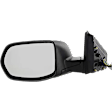 Driver Side Mirror, Power Adjust, Non-Heated, Manual Folding, Textured Black, No Signal Light, No Memory, No Puddle Light, No Auto-Dim, No Blind Spot Feature
