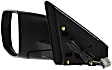 Driver Side Mirror, Power Adjust, Non-Heated, Manual Folding, Textured Black, No Signal Light, No Memory, No Puddle Light, No Auto-Dim, No Blind Spot Feature