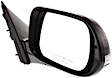 Sedan Passenger Side Mirror, Power Adjust, Heated, Manual Folding, Paintable, In-housing Signal Light, No Memory, No Puddle Light, No Auto-Dimming, No Blind Spot Feature