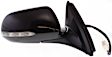 Sedan Passenger Side Mirror, Power Adjust, Heated, Manual Folding, Paintable, In-housing Signal Light, No Memory, No Puddle Light, No Auto-Dimming, No Blind Spot Feature