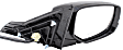 Passenger Side Mirror, Power Adjust, Manual Folding, Heated, Paintable, In-housing Signal Light, No Memory, No Puddle Light, No Auto-Dimming, No Blind Spot Feature