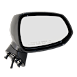 Passenger Side Mirror, Power Adjust, Manual Folding, Non-Heated, Paintable, No Signal Light, No Memory, No Puddle Light, No Auto-Dimming, No Blind Spot Feature