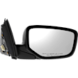 2010 Honda Accord - Passenger Side Mirror, Power Adjust, Non-Heated, Paintable, Manual Folding, No Signal Light, No Blind Spot Feature, No Memory, No Puddle Light, No Auto-Dimming, Coupe