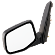 Driver Side Mirror, Power Adjust, Manual Folding, Heated, Paintable, No Signal Light, No Memory, No Puddle Light, No Auto-Dimming, No Blind Spot Feature