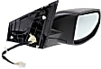 Passenger Side Mirror, Power Adjust, Manual Folding, Non-Heated, Paintable, No Signal Light, No Memory, No Puddle Light, No Auto-Dimming, No Blind Spot Feature, EX Model