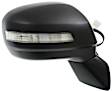 Sedan Passenger Side Mirror, Power Adjust, Heated, Manual Folding, Paintable, In-housing Signal Light, No Memory, No Puddle Light, No Auto-Dim, No Blind Spot Feature