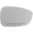 Passenger Side Mirror Glass, Non-Heated, No Blind Spot Feature