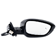 Passenger Side Mirror, Power Adjust, Heated, Manual Folding, Paintable, In-housing Signal Light, No Memory, No Puddle Light, No Auto-Dim, With Blind Spot Detection in Glass