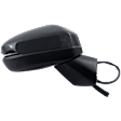 Passenger Side Mirror, Power Adjust, Heated, Manual Folding, Paintable, In-housing Signal Light, No Memory, No Puddle Light, No Auto-Dim, No Blind Spot Feature