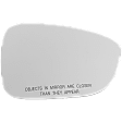 Passenger Side Mirror Glass, Non-Heated, No Blind Spot Feature