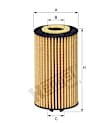 E650H01 D444 Oil Filter - Cartridge, Direct Fit, Sold Individually
