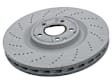 355126341 Front, Driver or Passenger Side Brake Disc, Cross-Drilled, 4.7L, 8Cyl