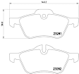 355009171 Brake Pad Set - Replaces OE Number 34-11-6-770-332