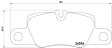 2022 Porsche Panamera - Rear OE Replacement Brake Pad Set, engdesig: CSZB, Except Ceramic Composite Brakes