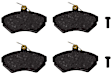 355018241 Front Hella Pagid OE Replacement OE Replacement Brake Pad Set