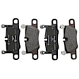2023 Porsche 911 - Rear Semi-metallic Brake Pad Set, 3.0L 6Cyl, enginedesignationname: DKKA; Designed and Engineered in Germany; Exc. Ceramic Composite Brakes, OE Replacement Series