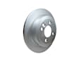 355115262 Rear, Driver or Passenger Side Brake Disc, Plain Surface, Solid, 1.6L, 4Cyl