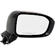 2015 Honda Civic - Passenger Side Mirror, Power Adjust, Non-Heated, Paintable, Manual Folding, No Signal Light, No Blind Spot Feature, No Memory, No Puddle Light, No Auto-Dimming