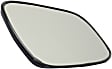 Driver Side Mirror Glass, Heated, Flat, With backing plate, 4-Door, Sedan, Japan Built Vehicle