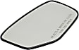 Passenger Side Mirror Glass, Non-Heated, No Blind Spot Feature