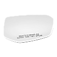 2017 Honda Civic - Mirror Glass Passenger Side, Non-Heated, No Blind Spot Feature, No Signal Light