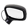 Passenger Side Mirror, Power Adjust, Manual Folding, Non-Heated, Textured Black, No Signal Light, No Memory, Puddle Light, and Auto-Dimming, No Blind Spot Feature, 6 Cyl., 3.5L Engine